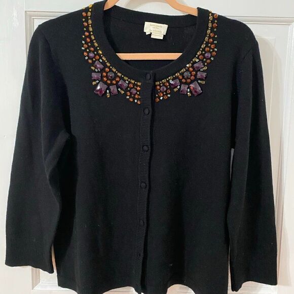 Kate Spade Colorful Jeweled Cardigan - Picture 3 of 8
